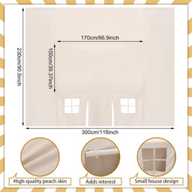Oudain tablecloth playhouse on a large table enabling easy fort setup