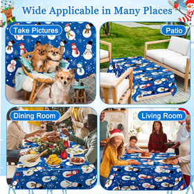 Oudain taco night table cover simplifies cleanup after gatherings