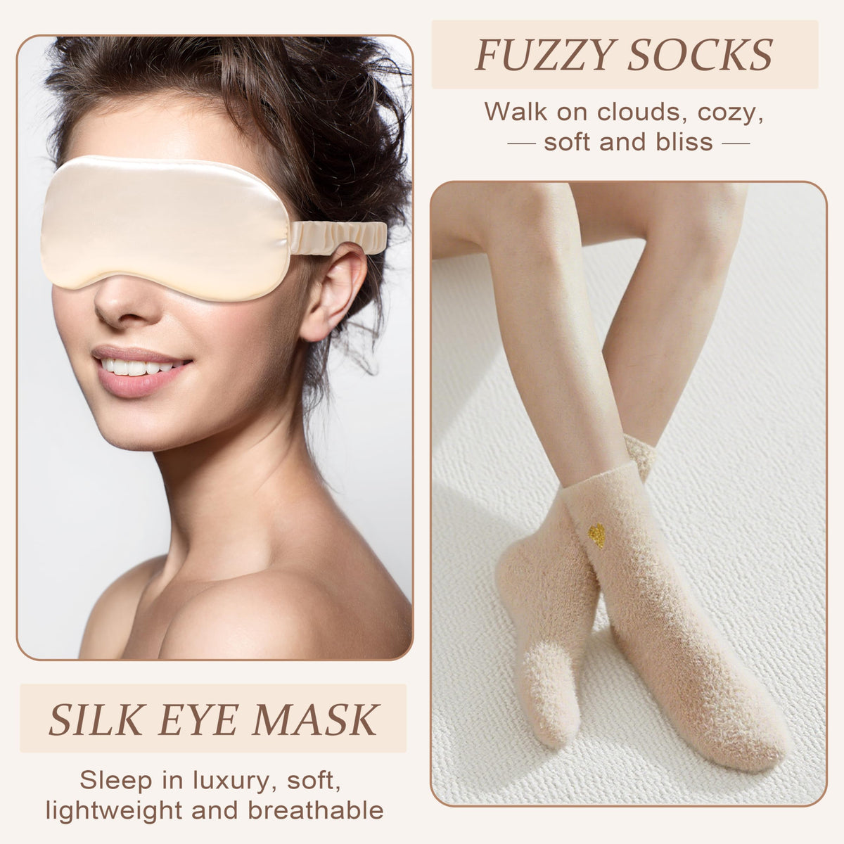 Oufrenn silk eye mask helps block light for rest