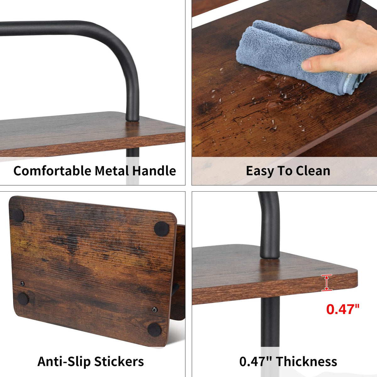 OugeWood anti slip pads stabilizing the stand on a surface