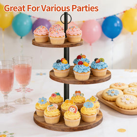 OugeWood wooden surface cleans easily after desserts and spills.