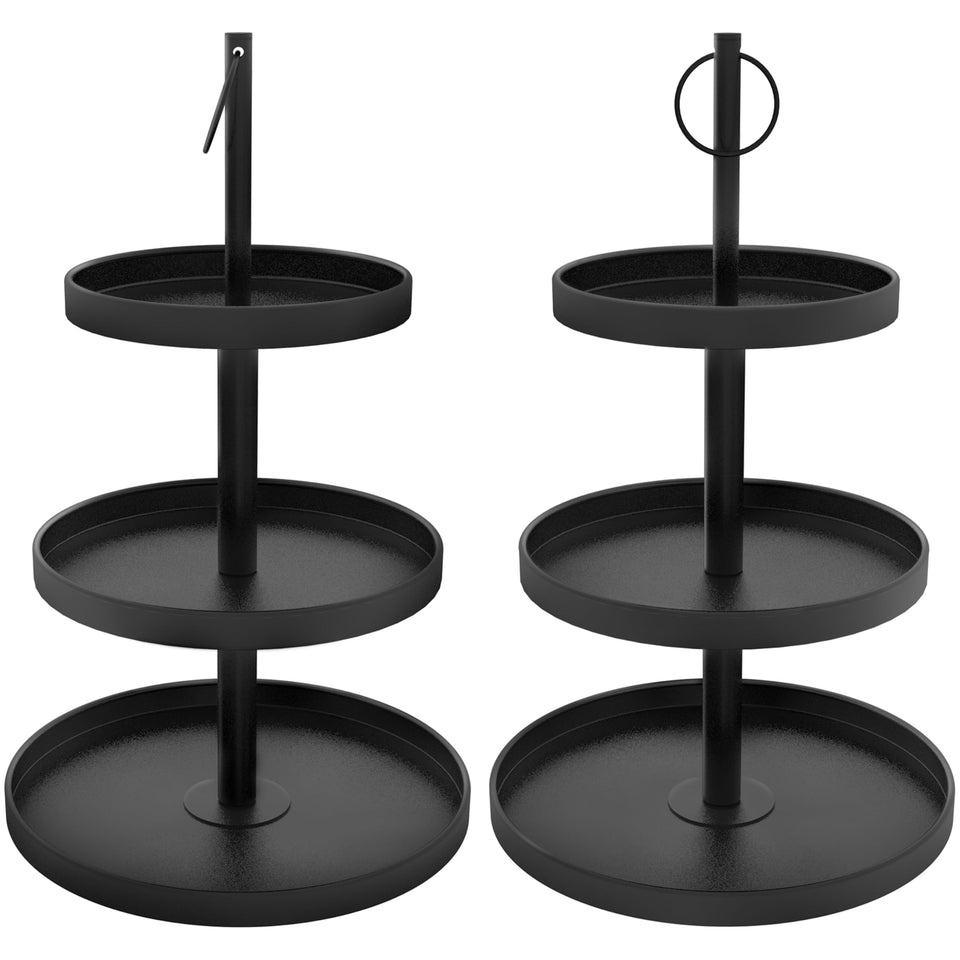 OugeWood cupcake stand with top handle for easy transport and setup