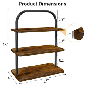 OugeWood wooden boards with 16x8 inch tiers detailed for ample space.