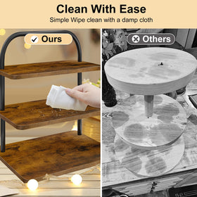 OugeWood dessert table display assembly process for quick setup