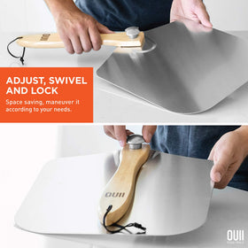 OUII tip: dust with corn flour to help dough slide smoothly