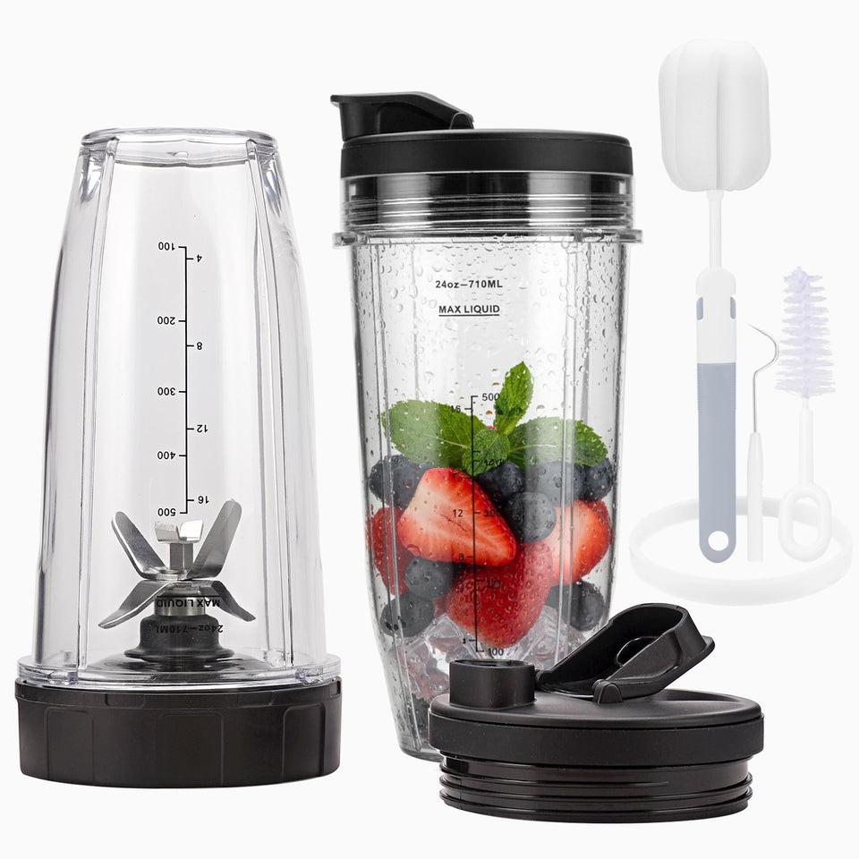 OUKELAN Ninja 24oz cups 2-pack ready for everyday smoothies.