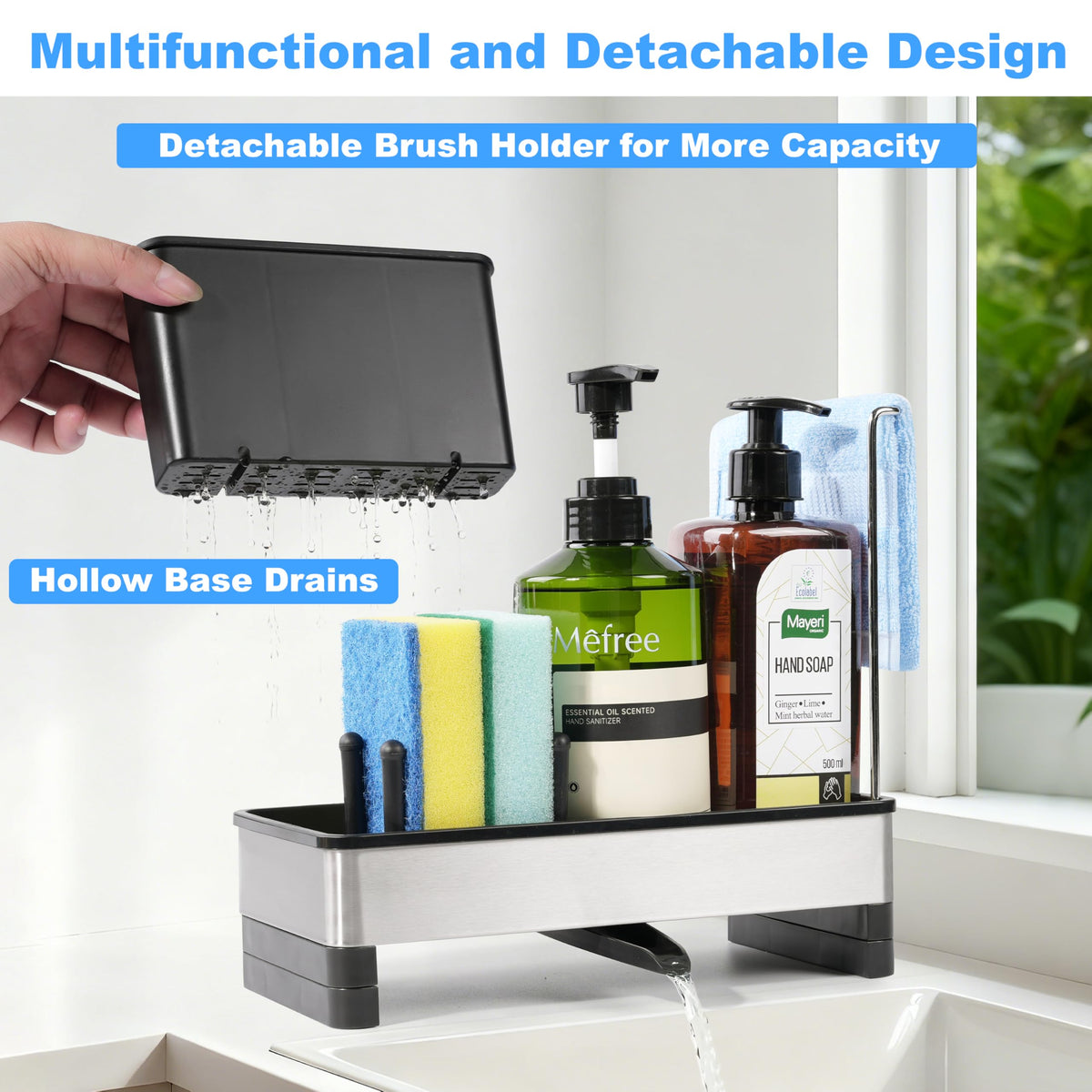 Ouletoy dishcloth rack section keeping towels dry and accessible