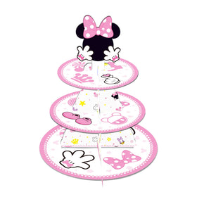 Oulun Minnie cupcake stand bottom plate 12 inch showcases cupcakes elegantly for celebrations.
