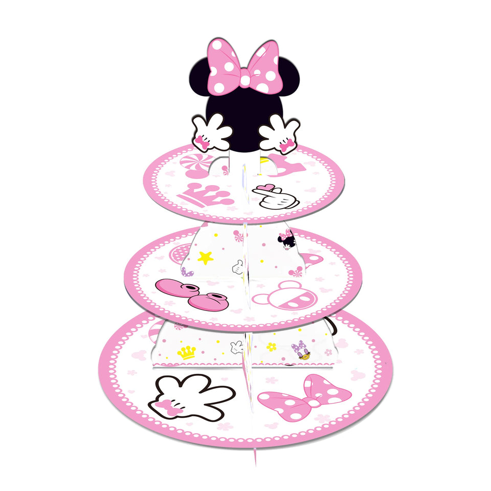 Oulun Minnie cupcake stand bottom plate 12 inch showcases cupcakes elegantly for celebrations.