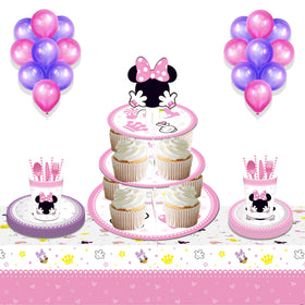 Oulun Minnie cupcake stand top plate 7 inch highlights the cake tier.