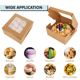 Oungy durable brown kraft paper material for packaging desserts