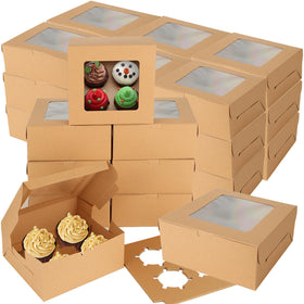Oungy four-cavity cupcake box assembly demonstrating secure transport