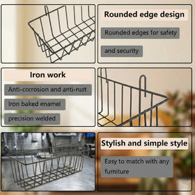 Oungy easy-hang no-drill basket for quick setup.