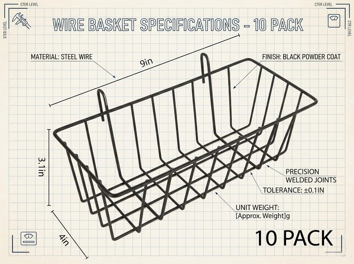 Oungy hanging wall basket with open design for easy item access.