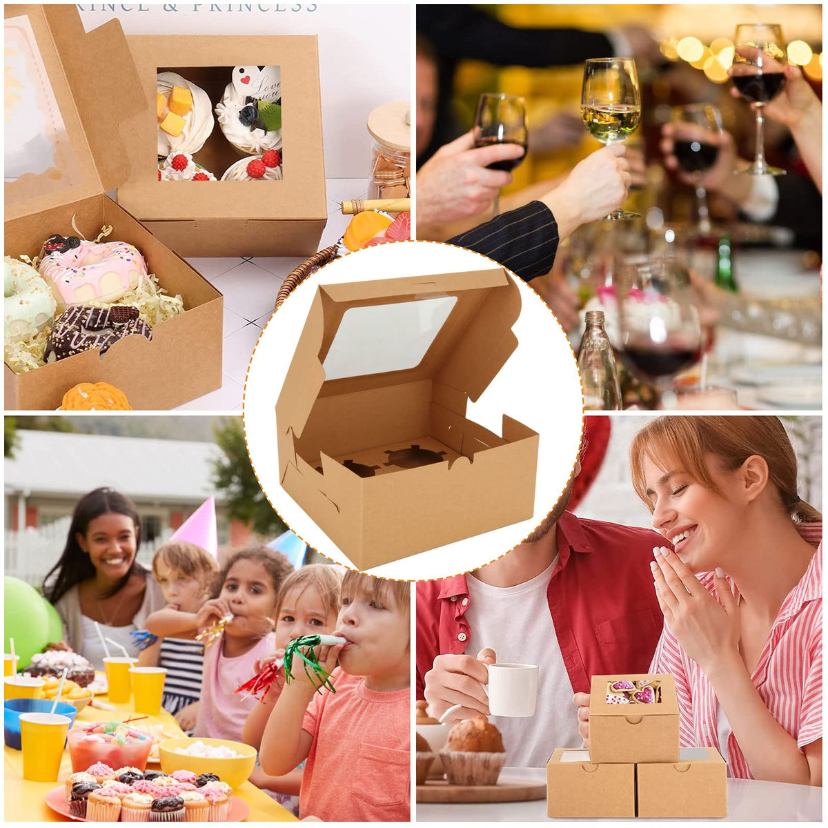 Oungy boxes suitable for weddings and party dessert displays