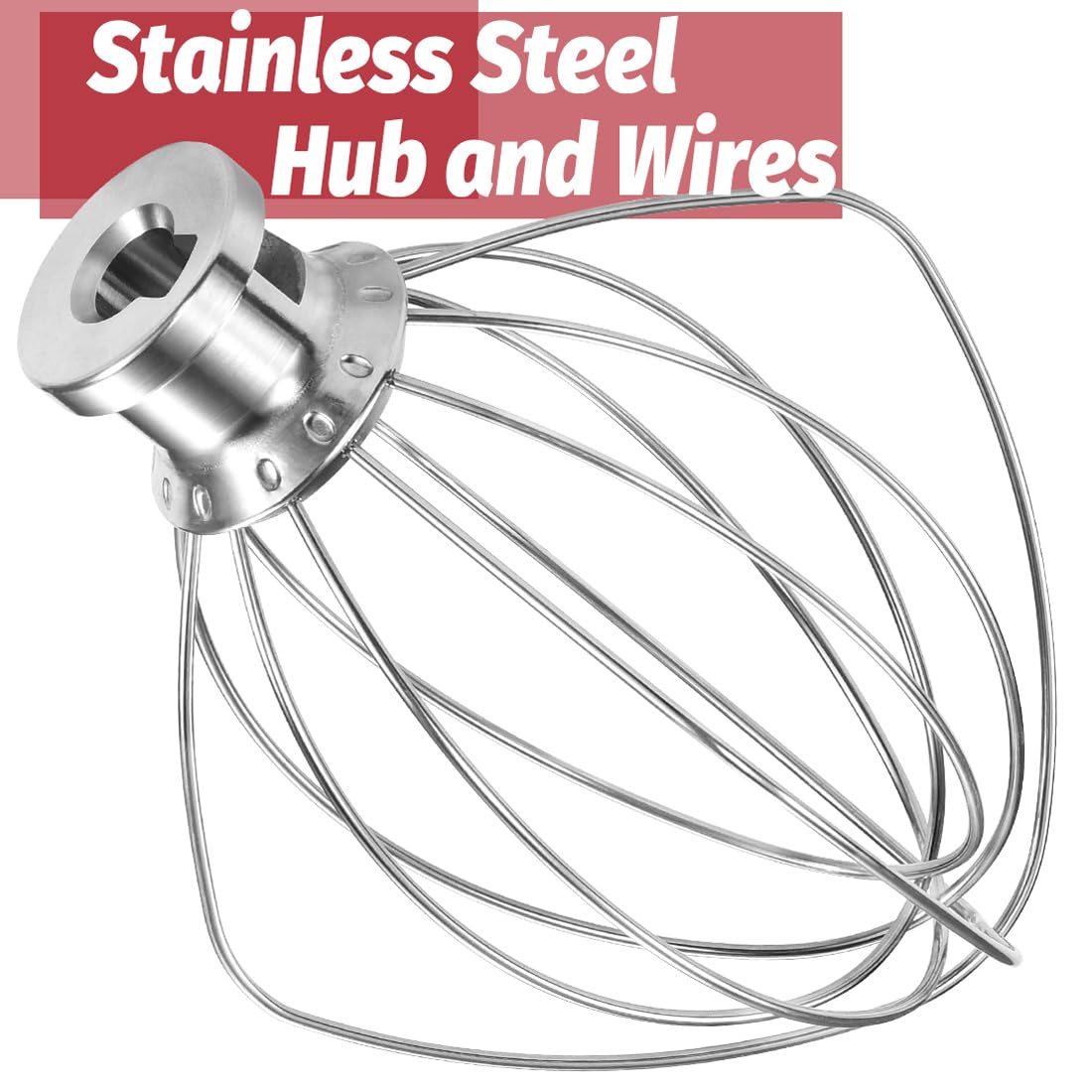 OUOLife K45WW reinforced stainless steel hub prevents detachment during operation