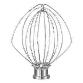 OUOLife K45WW six-wire whisk attachment for KitchenAid; durable for fluffy whipped cream