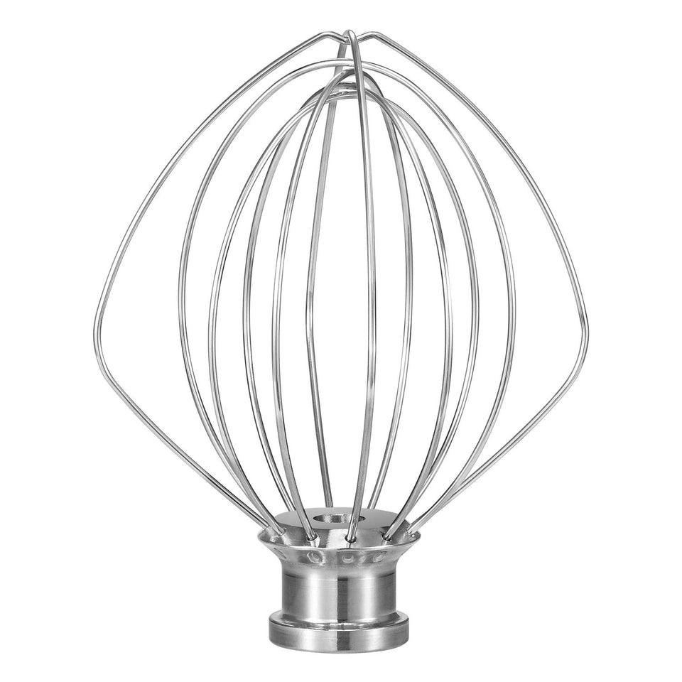 OUOLife K45WW six-wire whisk attachment for KitchenAid; durable for fluffy whipped cream