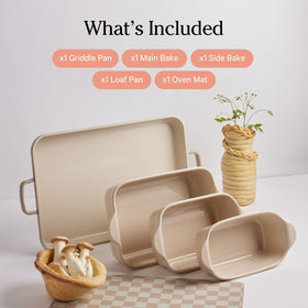 Our Place stackable design saves cabinet space