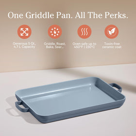 Our Place Griddle Pan oven-safe up to 450°F for baking and roasting.