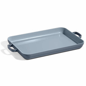 Our Place Griddle Pan on the stovetop enabling versatile two-burner cooking.
