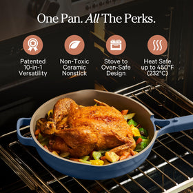 Our Place Large Always Pan modular lid for moisture control and venting