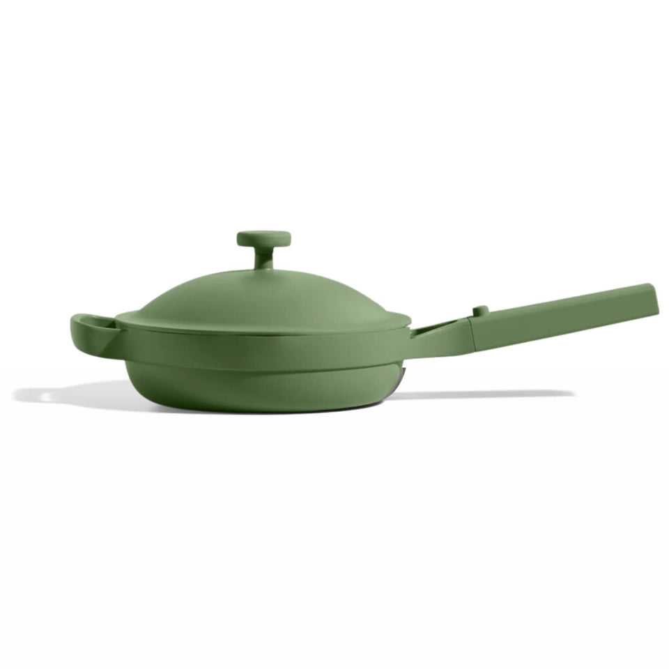 Our Place Mini Always Pan 8.5-inch ceramic surface for even heating.