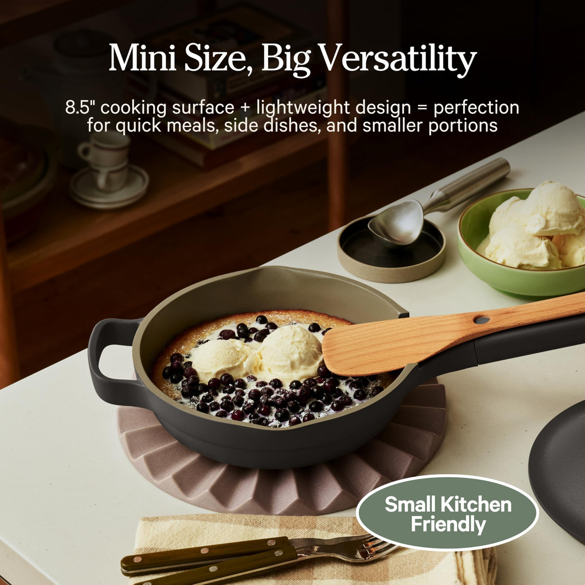 Our Place Mini Always Pan compact design fits small kitchens