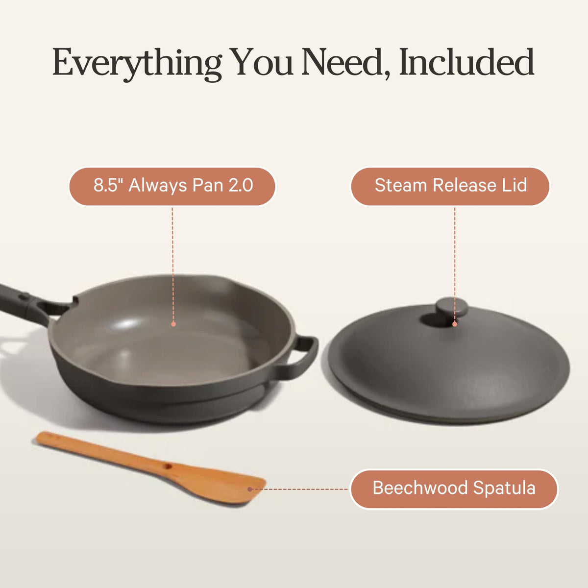 Our Place Mini Always Pan built from recycled aluminum for daily use