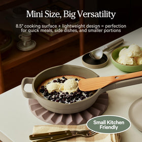 Our Place Mini Always Pan oven-safe up to 450 degrees for versatile finishing.