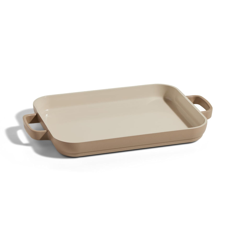 Our Place Mini Griddle Pan compact design for stovetop and oven use.