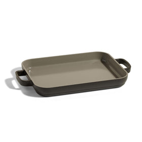 Our Place Mini Griddle Pan showing compact 2-in-1 design for stovetop and oven cooking