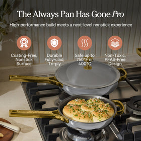 Our Place Mini Titanium Always Pan Pro 8.5-inch diameter ideal for compact kitchens.