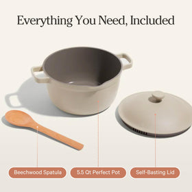 Our Place Perfect Pot 5.5 Qt – 8-in-1 Ceramic Nonstick, PFAS-Free, Induction & Oven Safe