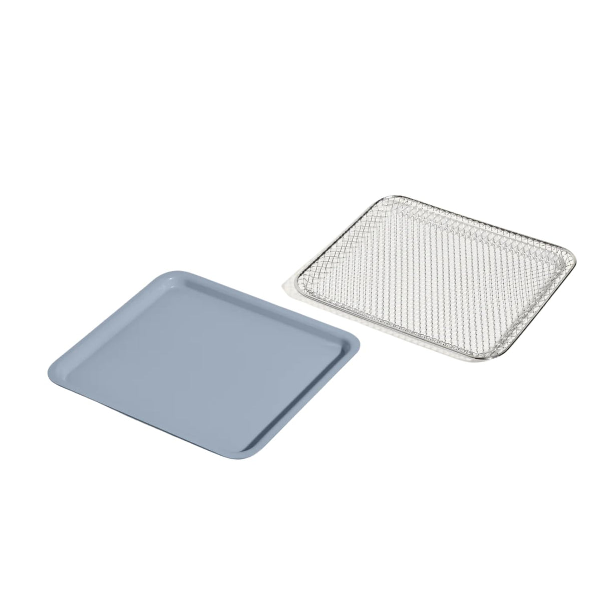 Our Place Wonder Oven bake pan in Blue Salt with ceramic coating for even roasting.