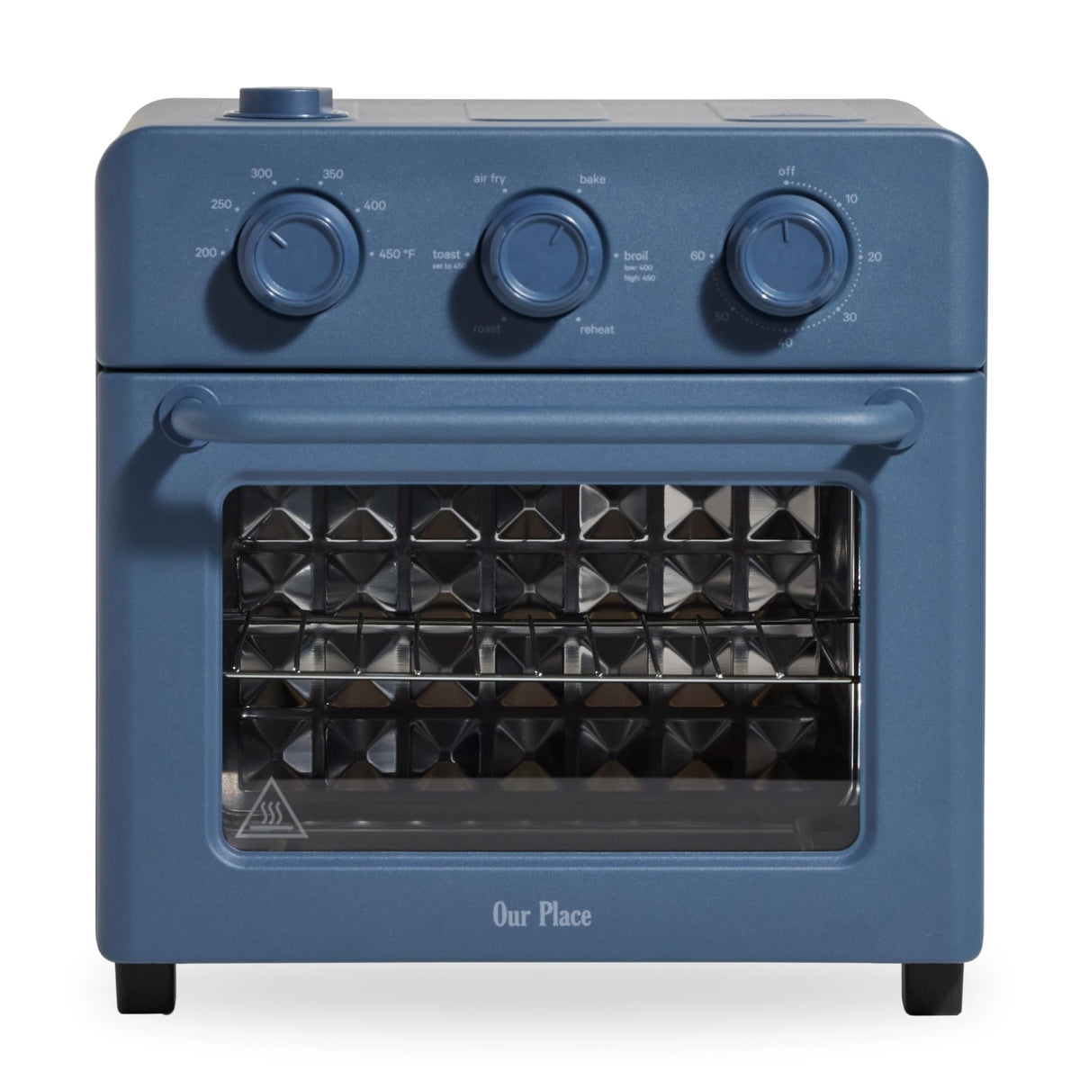 Our Place Wonder Oven front view in Blue Salt, compact kitchen ally.