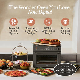 Our Place Wonder Oven Pro eight functions offer versatile air frying and baking