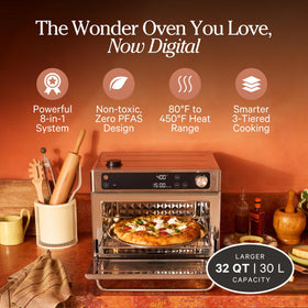 Our Place Wonder Oven Pro interior with three racks enables batch cooking for family meals
