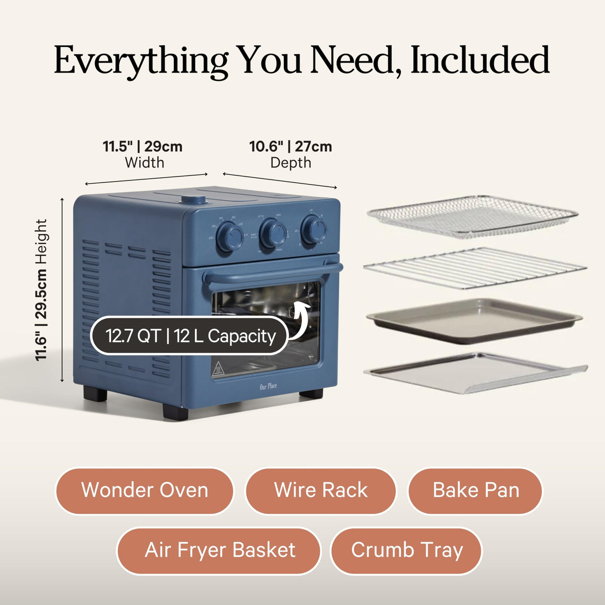 Our Place Wonder Oven offers six cooking modes including air frying.
