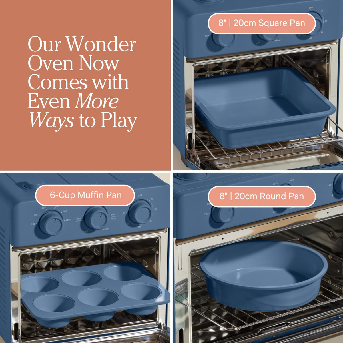 Our Place Wonder Oven square pan provides versatile bakeware for casseroles and desserts