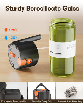 OURCABECUE Upgrade 2-in-1 oil sprayer included customization stickers.