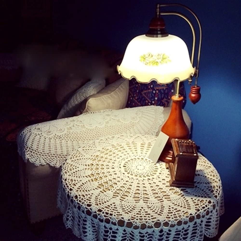 Ourhommie handmade cotton doily showcases round lace design for elegant everyday tables.