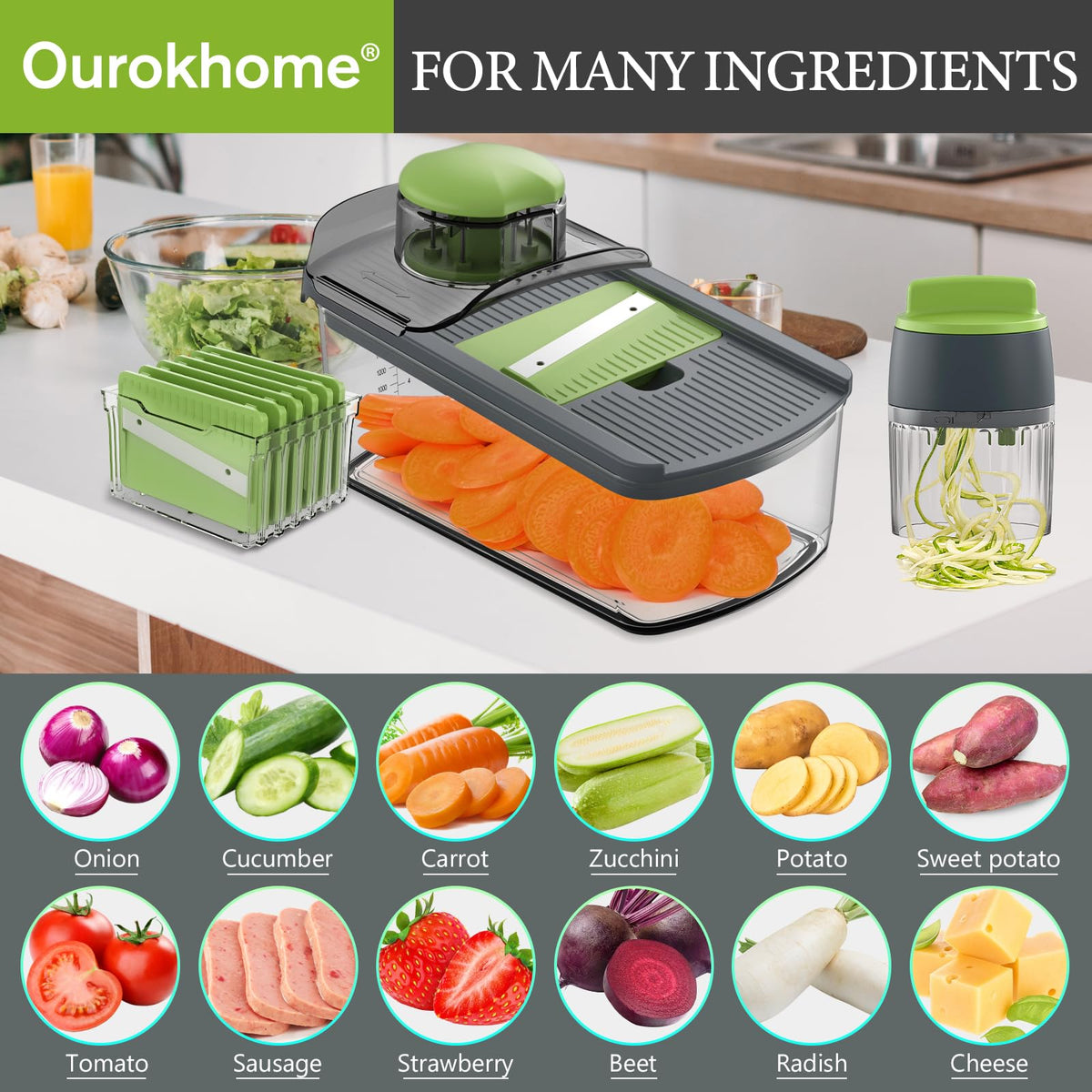 Ourokhome blade storage box keeps blades organized.