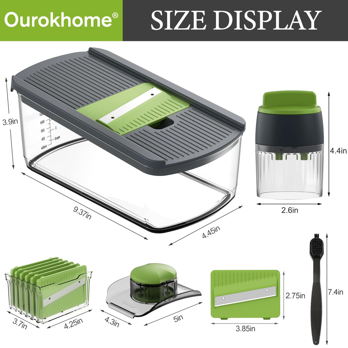 Ourokhome cleaning brush helps remove residue quickly.