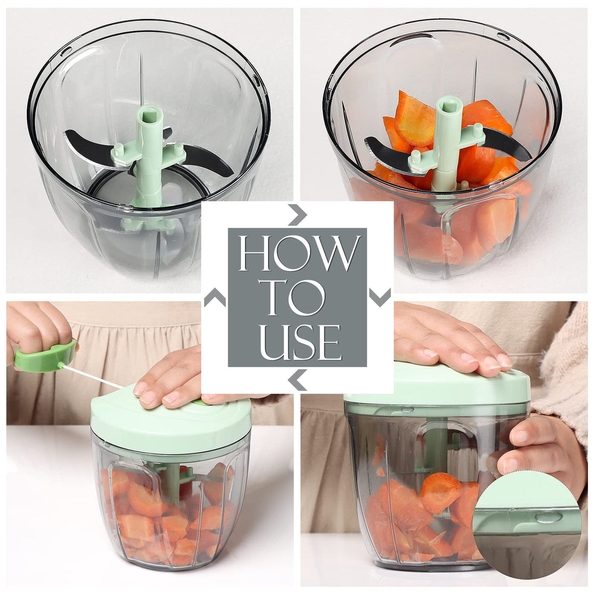 Ourokhome compact design ideal for kitchen and travel.