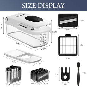 Ourokhome dicer and shredder attachments provide versatile results.