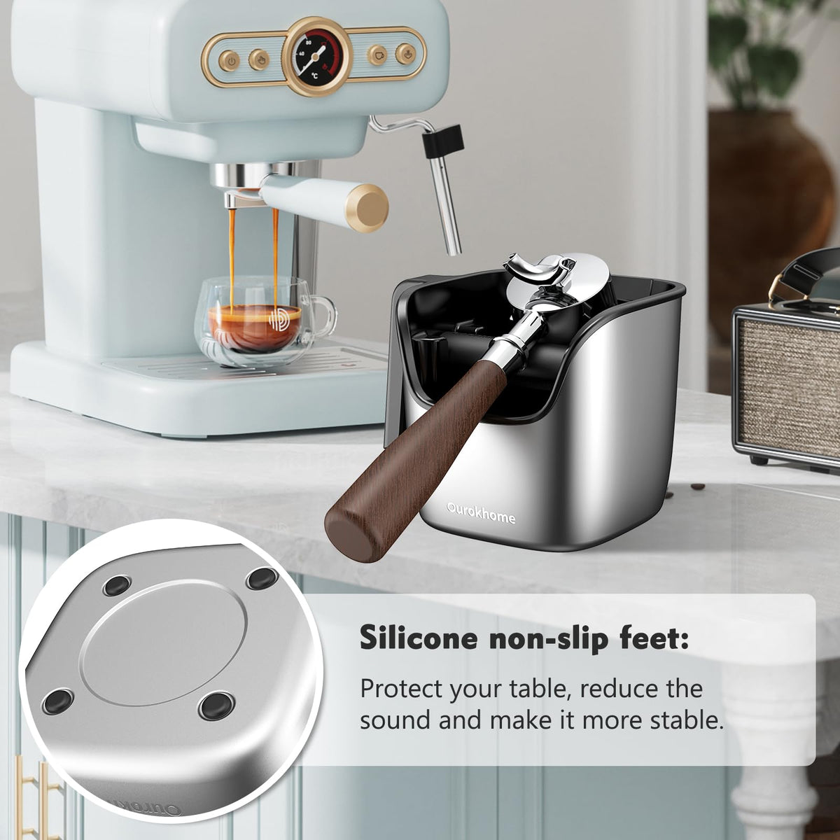 Detachable design simplifies cleaning after every brew session.