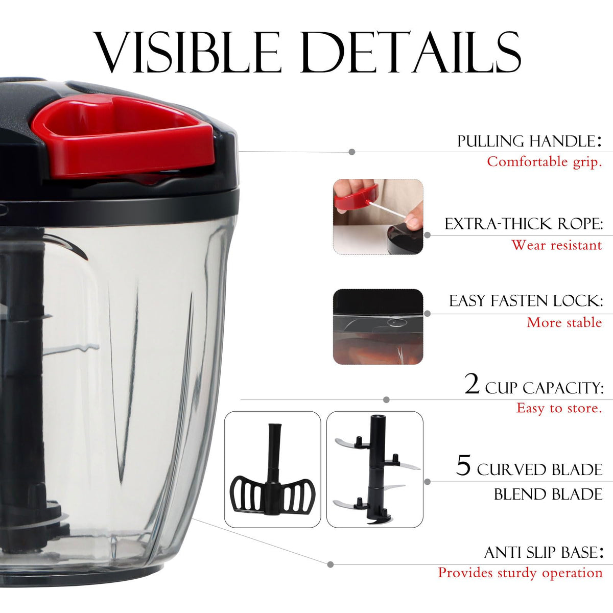 Ourokhome garlic mincer and onion cutter for clean prep