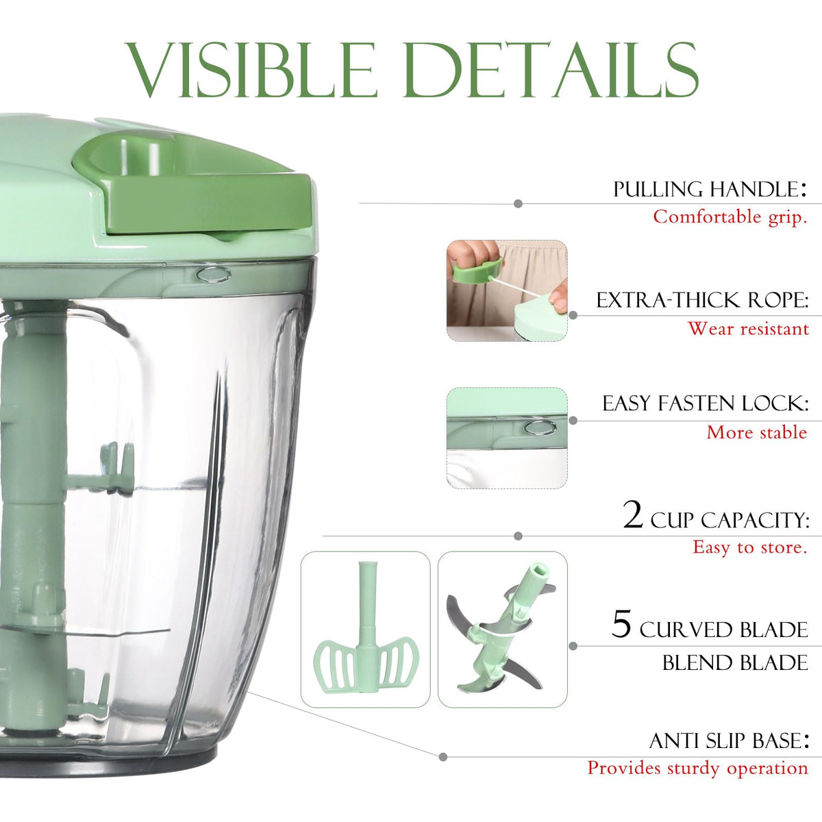 Ourokhome handle and lid securely locked for safe use.