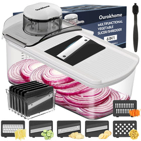 Ourokhome mandolin slicer 6-blades assembly for versatile prep